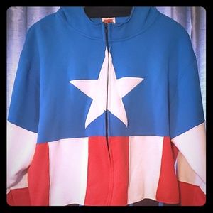 Marvel Captain America costume hoodie large